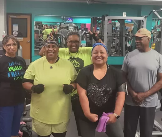 Members working out at the Davis-Scott Y