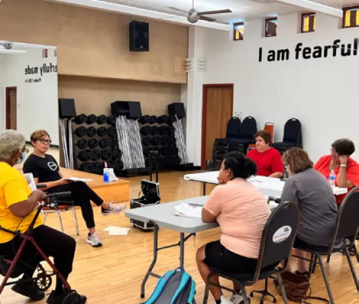 A group of people attending a Y Diabetes Prevention Program