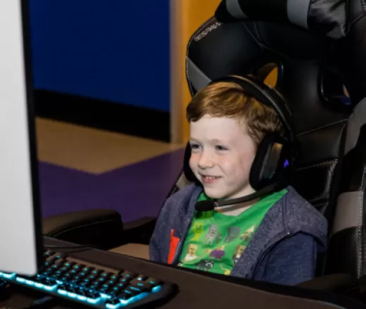 Child e-gaming at the D.R. Semmes Y