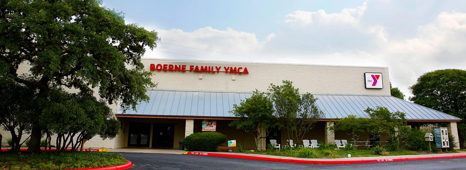 Front entrance of of Boerne YMCA! We welcome all!